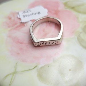 FRIENDS RING STERLING GREAT GIFT OF LOVE